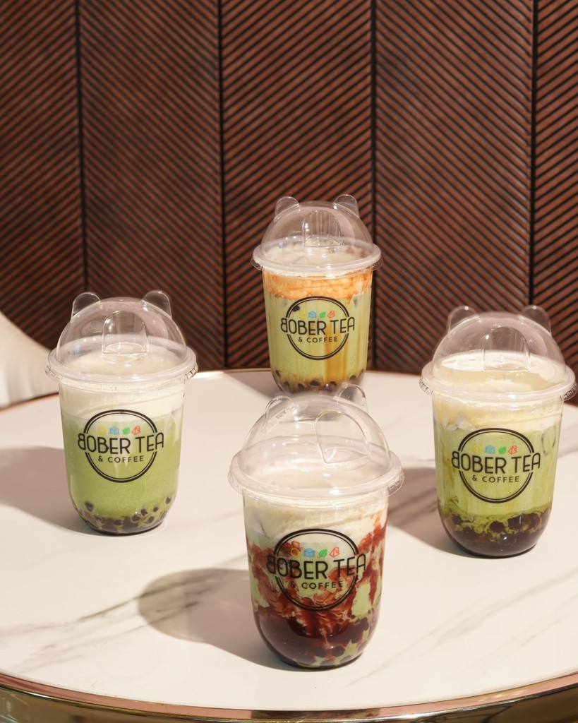 Bober Tea cafe interior and product display