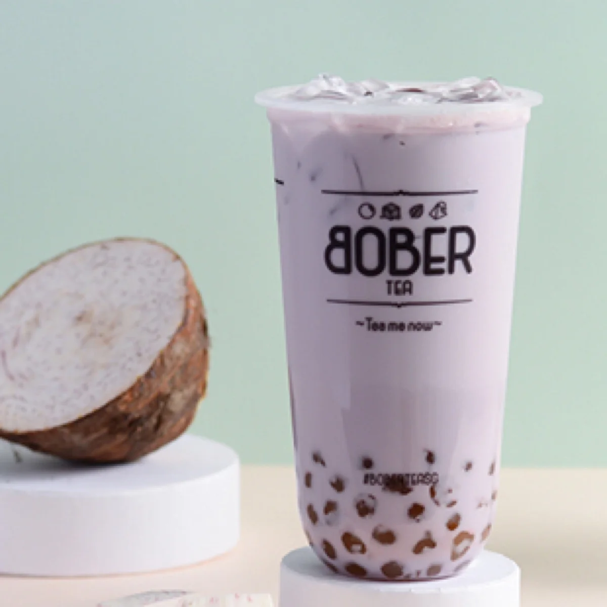 Bober Tea taro latte